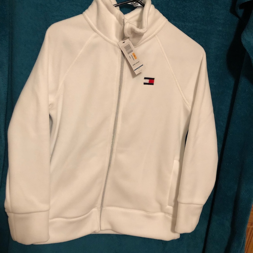 White Tommy Hilfiger Zip up